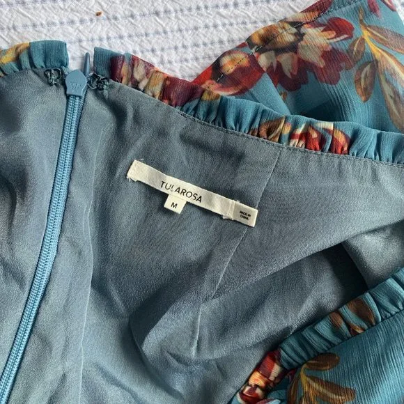 Tularosa Jessie Skirt in Dusty Blue Floral - Picture 6 of 6